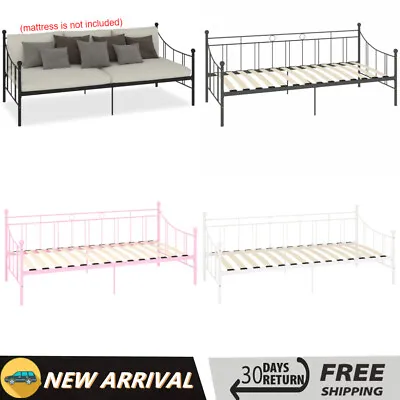 Daybed Frame Sofa Bed Metal 3FT Single Bed Bedroom Dorm Guest Room Furniture • £136.75