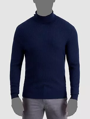 $70 Inc International Concepts Men's Blue Pullover Turtleneck Sweatshirt Size S • $22.78