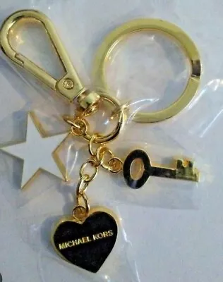 Michael Kors Gold Tone Keychain Heart Star • $14.50