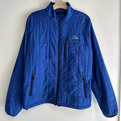 LL Bean Mens Primaloft Puffer Jacket Mens Size XL Blue • $40