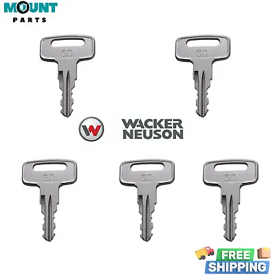 5 Wacker Neuson Roller Multipurpose Heavy Equipment Ignition Key 160431 • $10.09