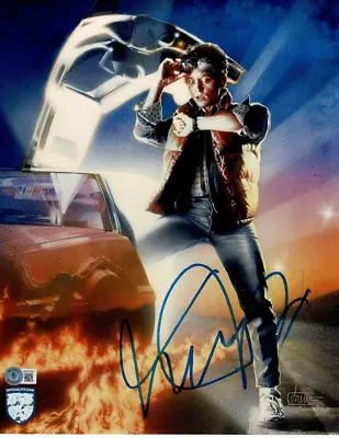 Michael J. Fox Signed 11x14 Photo  Back To The Future   Beckett Bass Qr Coa • $399.99