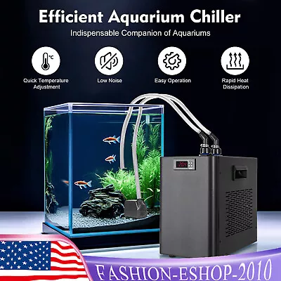 42 Gallon Aquarium Chiller 1/10HP Fish Tank Water Cooler For Hydroponics System • $158.86