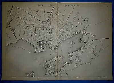 Vintage 1891 Atlas Map ~ CITY Of GLOUCESTER MASSACHUSETTS  Antique & Authentic  • $45.95