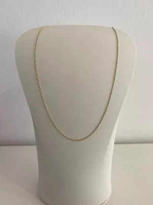 18K Yellow Gold Tiffany & Co Elsa Peretti Rolo Link Chain 16  • $370