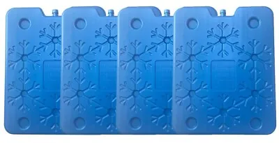 4 EXTRA LARGE Ice Blocks Reusable Plastic Freezer Ice Pack Brick Cooler 800ml • £21.99