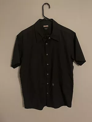 Volcom Stone Boardwear Black S/S Snap Button Up Skate Shirt - Men's Medium M • $19.99
