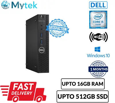 Cheap PC Dell 3050 Micro Intel Core I5@6500t UPTO 16GB Ram 512GB SSD Win 10 Hdmi • £89.99