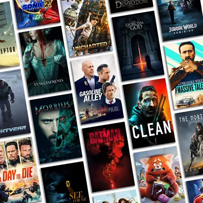 £13.99 • Buy New 2022 Movie Poster Prints Cinema A5 A4 A3 A2 A1 MAXI Upcoming Film Wall Art 