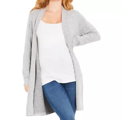 Motherhood Maternity Open Cardigan Grey Women's Size S/M P/M CH/M  NWT • $10.20