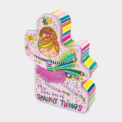 Girls Curiosity Sparkly Things Fairy Tin Gift Keepsakes Storage Memories NEW • £8.49