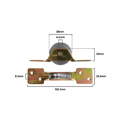 Rolltrak Steel Carriage And Brass Roller • $34