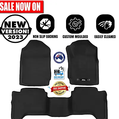 $108.87 • Buy Ford Ranger Dual Cab Car Floor Mats PX PX2 PX3 2011 - 2019 3D Rubber - Weisshorn