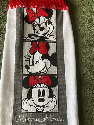 Disney Minnie Mouse Crochet Top Hanging Kitchen Towel - Red Top • $4