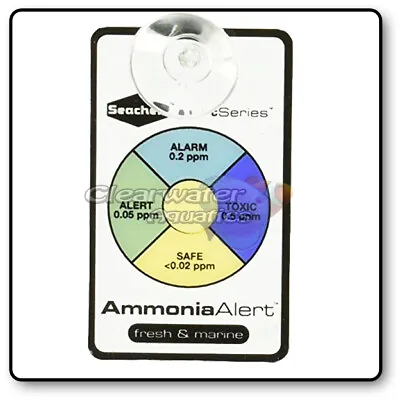 Seachem Ammonia Alert Test Kit Monitor Marine Fresh Aquarium Fish Tank Nh3 Nh4 • £11.29
