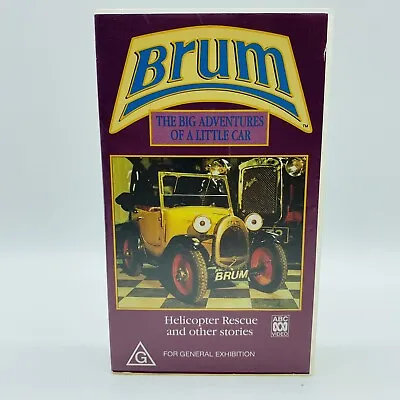 Brum The Big Adventures Of A Little Car Helicopter Rescue VHS ABC PAL 1995 • $44.99
