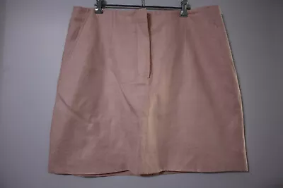 Country Road Pink Colour Linen Lined Skirt Size 16 - Has Two Side Pockets. • $17.50