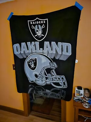 Oakland Raider Throw Blanket • $20