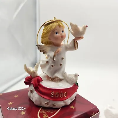 ANGEL SNOWFLAKE Music Box Company Collection VINTAGE 2001 Ornament MUSICAL • $20