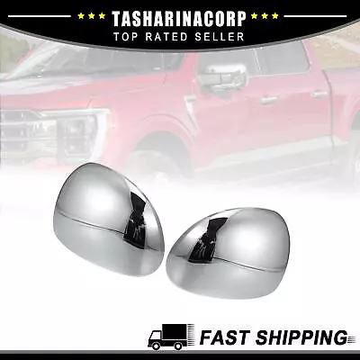 Car Chrome Plated Mirror Cover Cap 2/lot Fit For Ford F-150 1997-2003 Left Right • $36.49