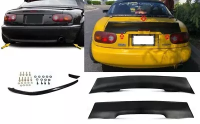 Fits 90-97 MX-5 Mazda Miata Rocket Style Trunk Spoiler + R-Package Rear Lip • $137.24