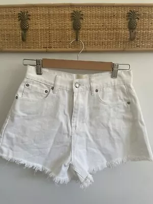 ZULU & ZEPHYR White Denim Shorts Size 10 • $49