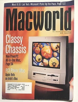MacWorld Magazine June 1995 Classy Chasis - HARD TO FIND! • $11.50