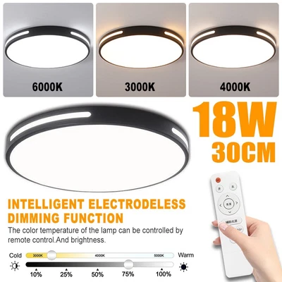 £16.99 • Buy LED Ceiling Lights Dimmable Round Panel Down Light Kitchen Living Room Wall Lamp