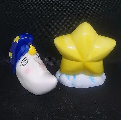 Anthropomorphic Moon And Star Salt And Pepper Shakers BHP Of NY  • $27.99