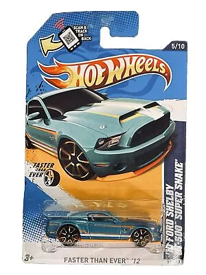 2012 HOT WHEELS FASTER THAN EVER SERIES 10 FORD SHELBY GT500 SUPER SNAKE Mattel • $5.99