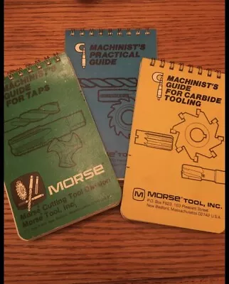 Machinist's Guide Carbide Tooling Pocket Manual Yellow Handbook Morse 20408 R3 • $25