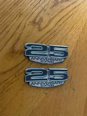 Mopar Chrysler 25th Anniversary Edition Town & Country Door Emblem Badge OEM (2) • $15