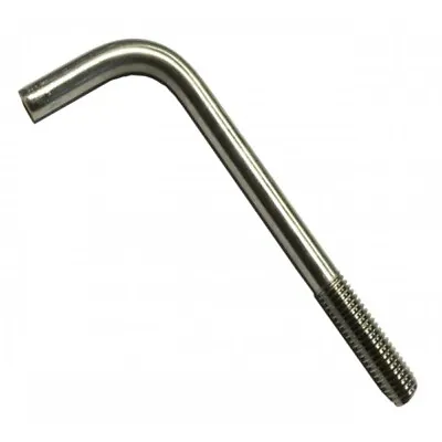 Foundation Bolt Anchor L-Bolt T316 (A4) Stainless Steel M8 M10 M12 M16 M20 M24 • £6.61