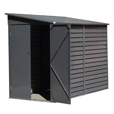 Garden Shed 9x5 5x6 Galvanized Metal Outdoor Garage DIY Tools Bike Storage Sheds • £155.95