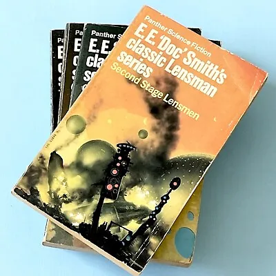 Bundle X 4  Lensman Series E. E. Doc Smith Vintage Science Fiction Books • £12.40