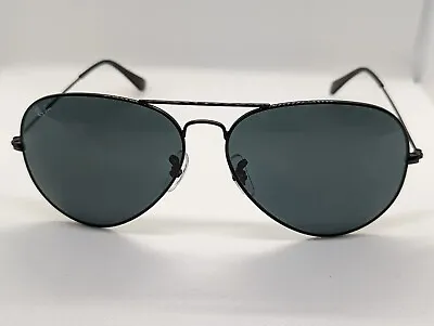 £56 • Buy Ray-Ban Aviator Classic Sunglasses - Black Frames Grey Lenses 62mm