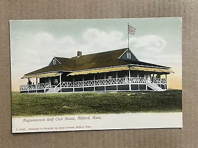 Postcard Milford MA Massachusetts Magamiscock Golf Club House Country Club UDB • $7.99