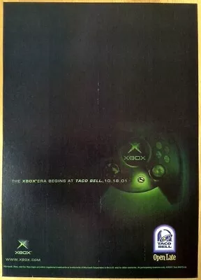 XBox Microsoft Taco Bell Vintage Print Ad/Poster Video Game Art • $19.99