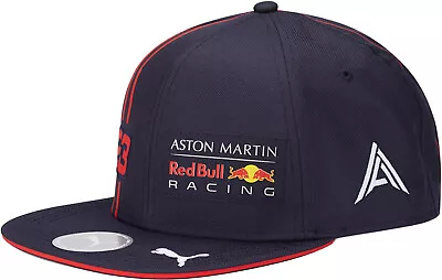 CAP Aston Martin Red Bull Racing Formula One Team 1 F1 Puma Flat Peak Navy NEW! • £12