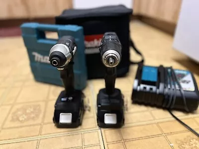 Makita CX205RB 18V Combo Kit Impact And Hammer Combo With Case And Drill Bits • $135
