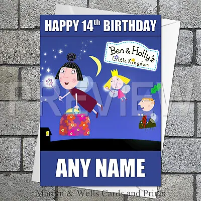 £3.88 • Buy Ben And Holly Birthday Card. 5x7 Inches. Nanny Plum. Personalised, Plus Envelope