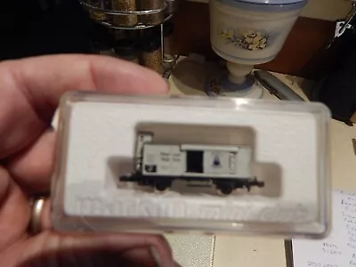 Marklin Z Scale Wooden Box Car With  Brake Cabin 1996 Jahres Wagon • $39