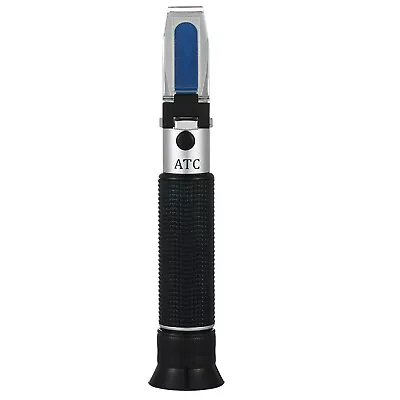 Salinity Refractometer Meter 0-100‰ Aquarium Seawater Salt Water Tester With ATC • £18.23