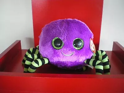 Ty Beanie Boos CRAWLY Purple Spider 6 Inch NWMT. Retired. • $35