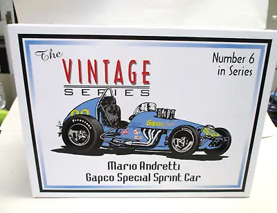 Gmp Vintage Series Mario Andretti Gapco Special Sprint Car 3740 Of 3840  1:18 • $225
