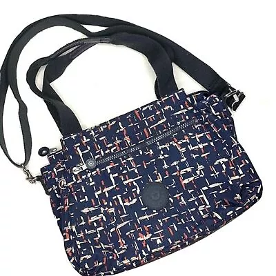 £58.40 • Buy Kipling Elysia Navy Blue Crossbody Purse Bag City Lights Magnetic Snap Zip