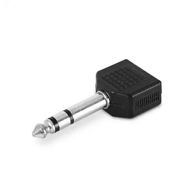 £5.08 • Buy Plug To 2 X 3.5mm Jack Socket STEREO Y Splitter Adaptor 6.3mm 1/4 6.35mm