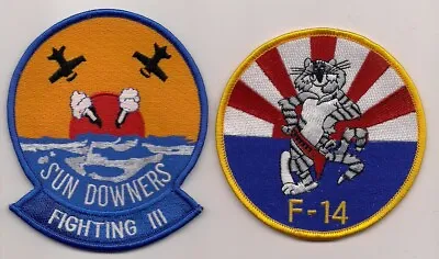 USN VF-111 SUN DOWNERS TOMCAT Patch F-14 TOMCAT FIGHTER SQN • $10.99