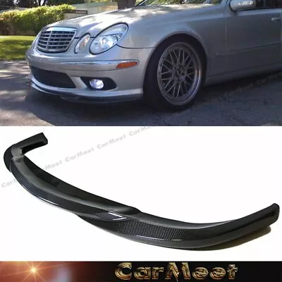 Carbon Fiber Pattern GH Style Front Lip For BENZ 03-06 W211 Sedan E55AMG Bumper • $397.77