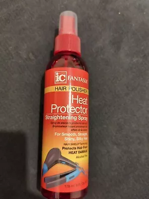 Fantasia IC Hair Polisher Heat Protector Straightening Spray 6 Fl Oz - 178 Ml • £11.85